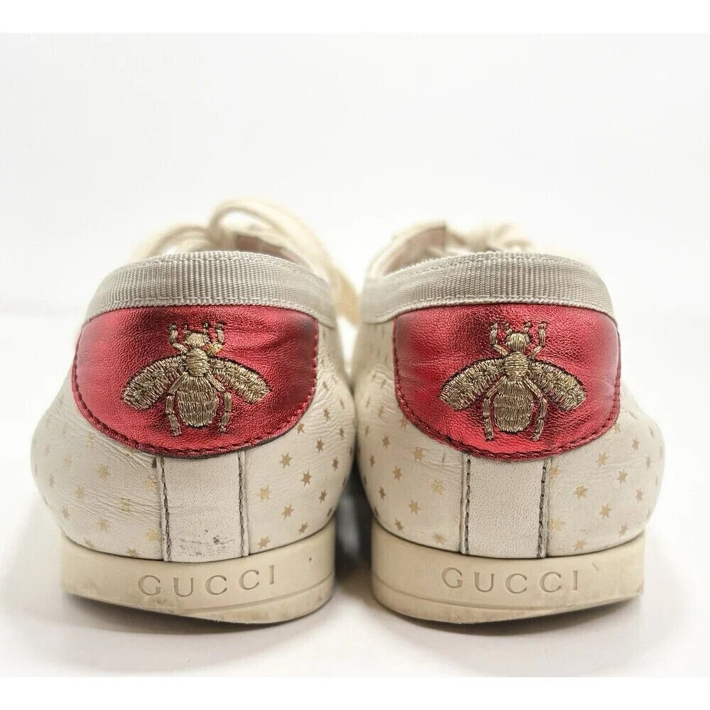 Gucci Cream and Red Sneakers - Picture 7 of 12